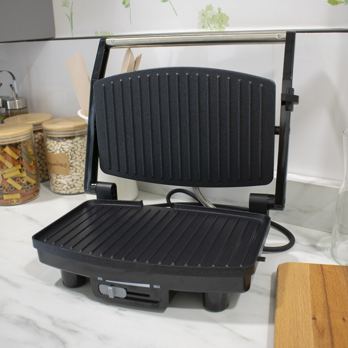 Grillplatte TM Electron 1500 W 28 x 19 cm Stahl